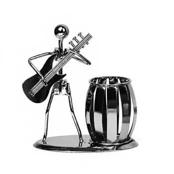 

Creative Metal Music Player Musician Pen Pencil Holder Desktop Storage Organizer