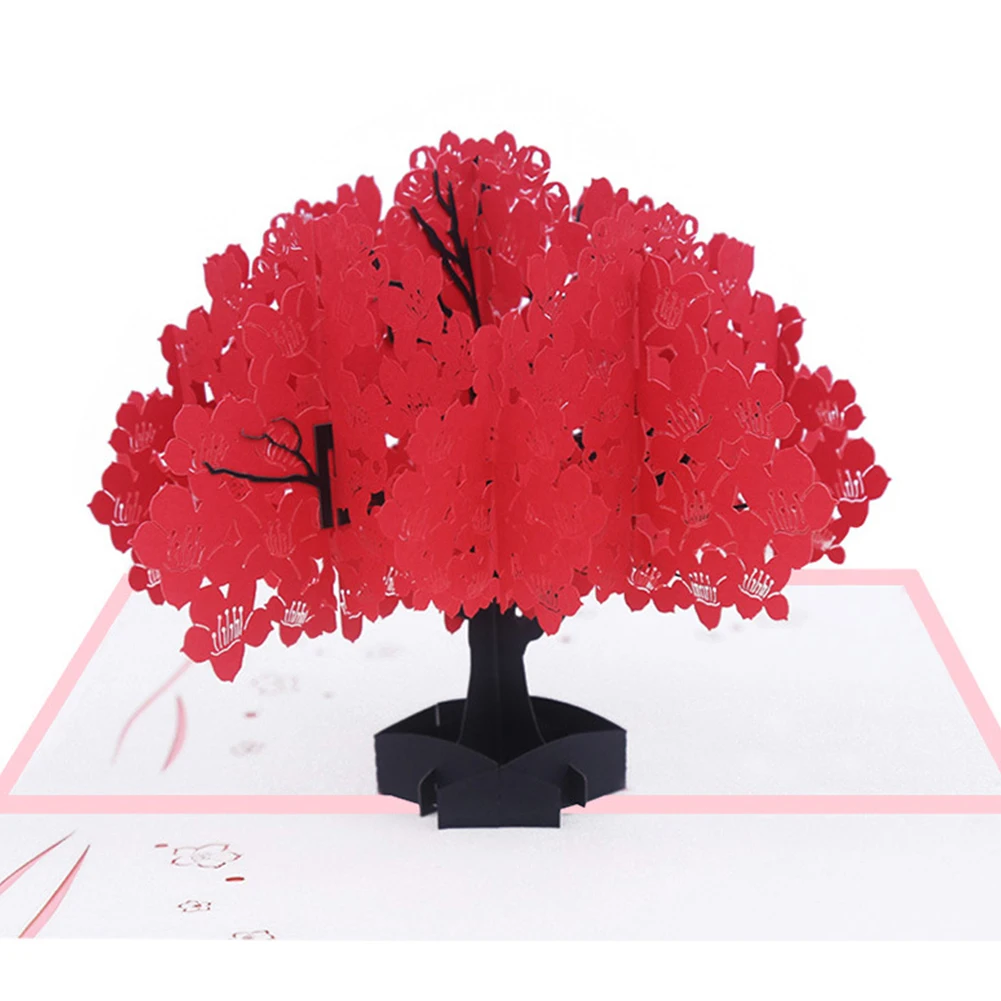  3D Up Valentine's Day Invitation Gift Kapok Festival Lover Birthday Handmade Greeting Cards Anniver - 4000250824672