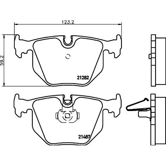 Колодки тормозные дисковые задн. ROADSTER(Z8) 3(E46) 3 Convert