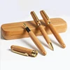 1Pc Bamboo Wood Handle Signature Pen Rollerball Pen Business Office Fountain Pen Luxury Stationery Gifts Writing Supplies ► Photo 2/6