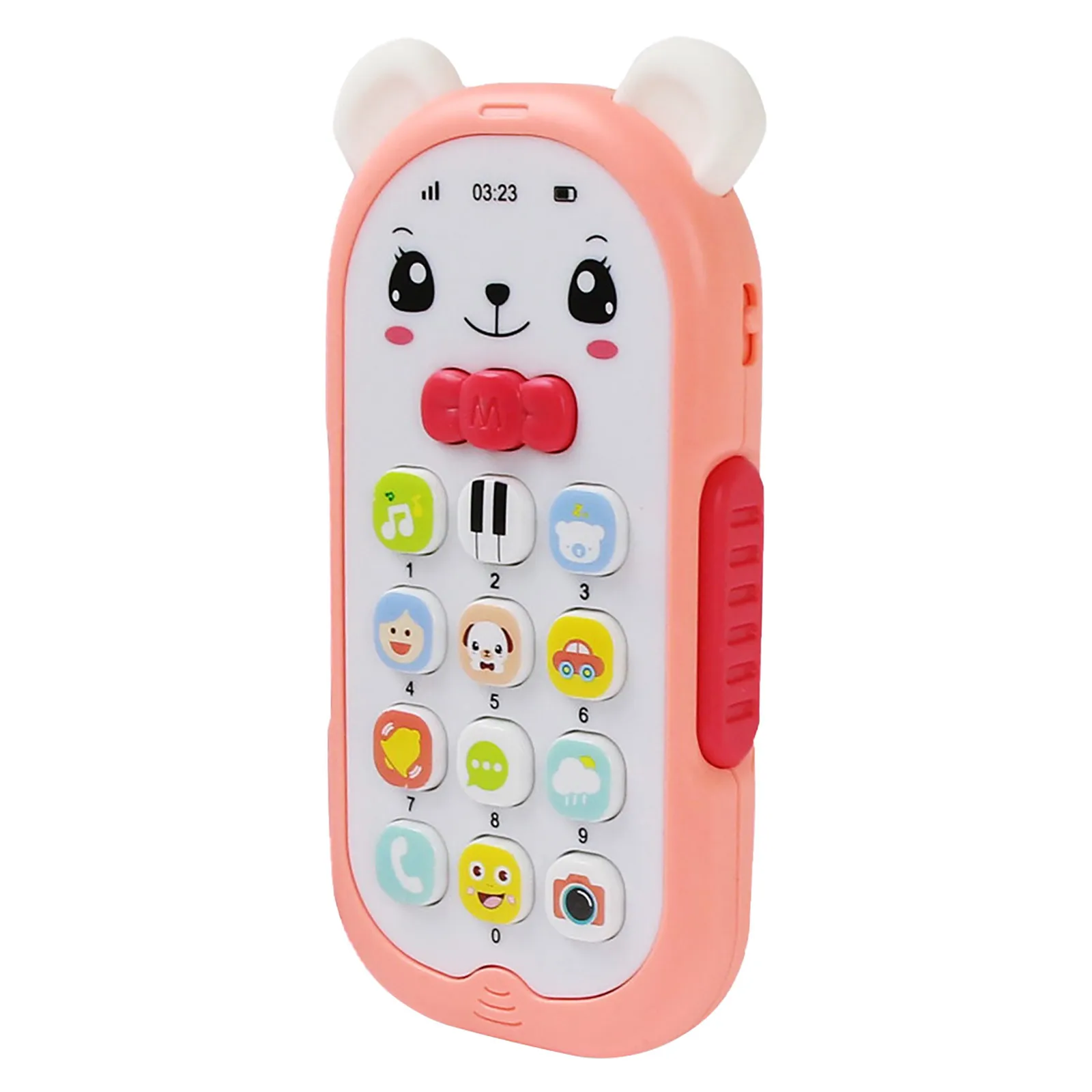 Baby Gutta-percha Toy Face Changing Music Mobile Phone Baby Toys Sleeping Artifact Simulation Telephone Early Educational Toy 9