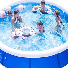 Kids Swimming Pool Outdoor Big Size Free Shipping Round Shape Pool Inflattable Accessories Floating Piscine Entertainment AB50YC