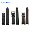 Leather watch strap waterproof for Swatch YIS415/414 17mm 19mm replace Cowhide watch band concavo convex watch bracelet men's ► Photo 1/6