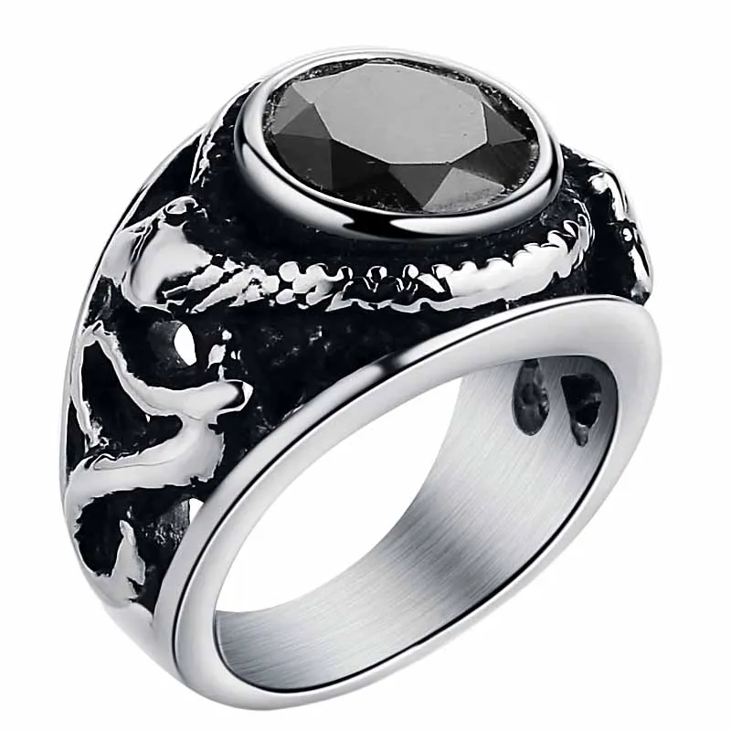 Мужское и женское кольцо с двойным крестом Valily Винтажное из нержавеющей стали