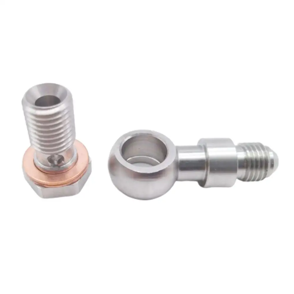 Hel Performance Turbo Huile Bride 2 mm Banjo Bolt 7/16" x 24 pour Garrett GT Hel Performance Turbo Huile Bride 2 mm Banjo Bolt 7/16" x 24 pour Garrett GT