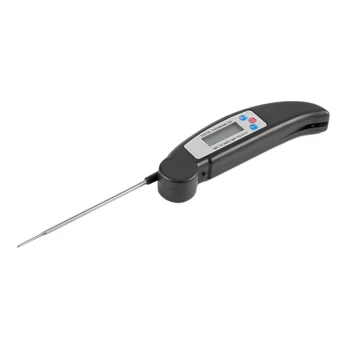 

1Pcs Ultra Instant Read Foldable BBQ Thermometer LCD Digital Cooking Thermometer Auto-Off Probe Mini Folding Meat Thermometer