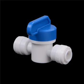 

Hot Sale 1/4" - 1/4" PE Pipe Fittings Hose Quick Connection Ball Valve Water Reveser Osmosis Aquarium System
