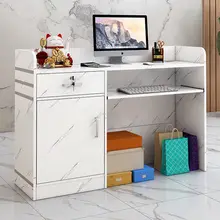 Comptoir de réception meuble de Salon de beauté 80/100cm, caisse de rangement, caisse de réception, mobilier pour Salon de beauté