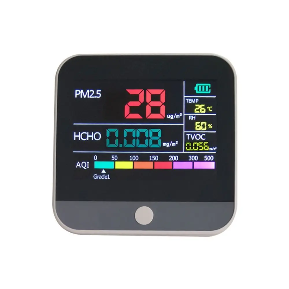AQI Air Quality Analysis Tester PM2.5/HCHO/TVOC Temperature Humidity Monitor Gas Detector Analyzer Measuring Tool Smog Meter | Инструменты