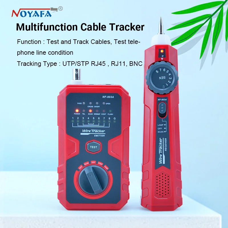 Проводной трекер rj45 Noyafa NF 803A проводной трассировщик Тонер для UTP/STP RJ45 RJ11 BNC