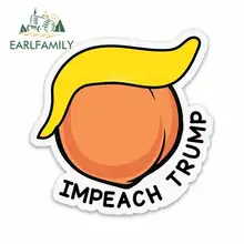 EARLFAMILY 13cm x 12.9cm for Impeach Trump Car Stickers Vinyl JDM Bumper Trunk Truck Graphics Waterproof Anime DIY Fine Decal
