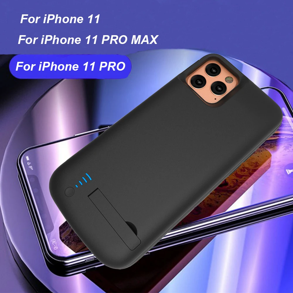 Для iphone 11 Pro Аккумулятор Max Case 5000/6000mah power Bank Charing чехол для iphone 11 внешний аккумулятор зарядное устройство чехол