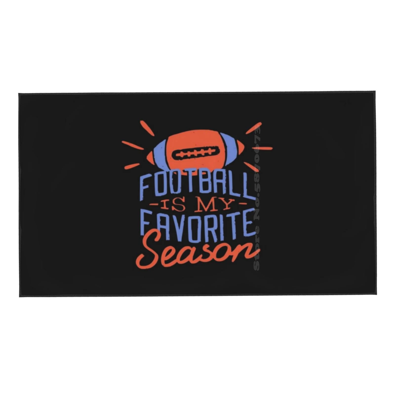 Football Is My Favorite Season Soft Bath Towel Washcloth Outdoor