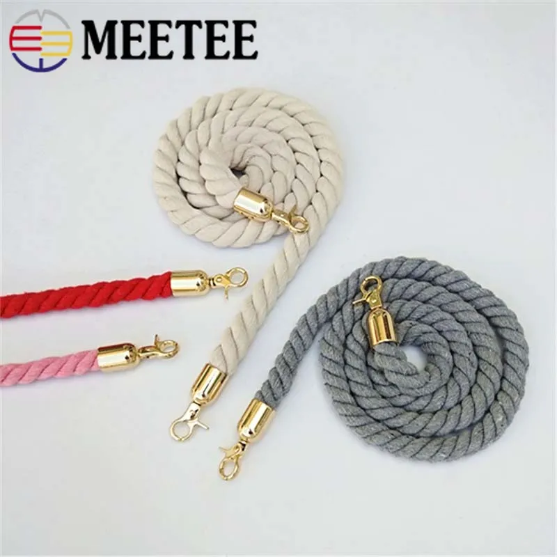 2pcs High quality 120cm Cotton Rope Bag Strap for Women Handbag Purse