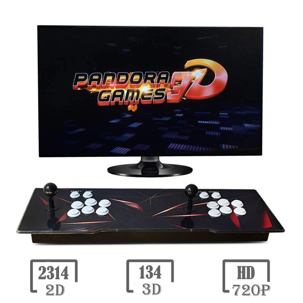 Yinglucky Pandora box 3d WiFi 8000 in 1 Arcade joystick Console Arcade Game  Device Dual HD VGA Interface TO TV PC