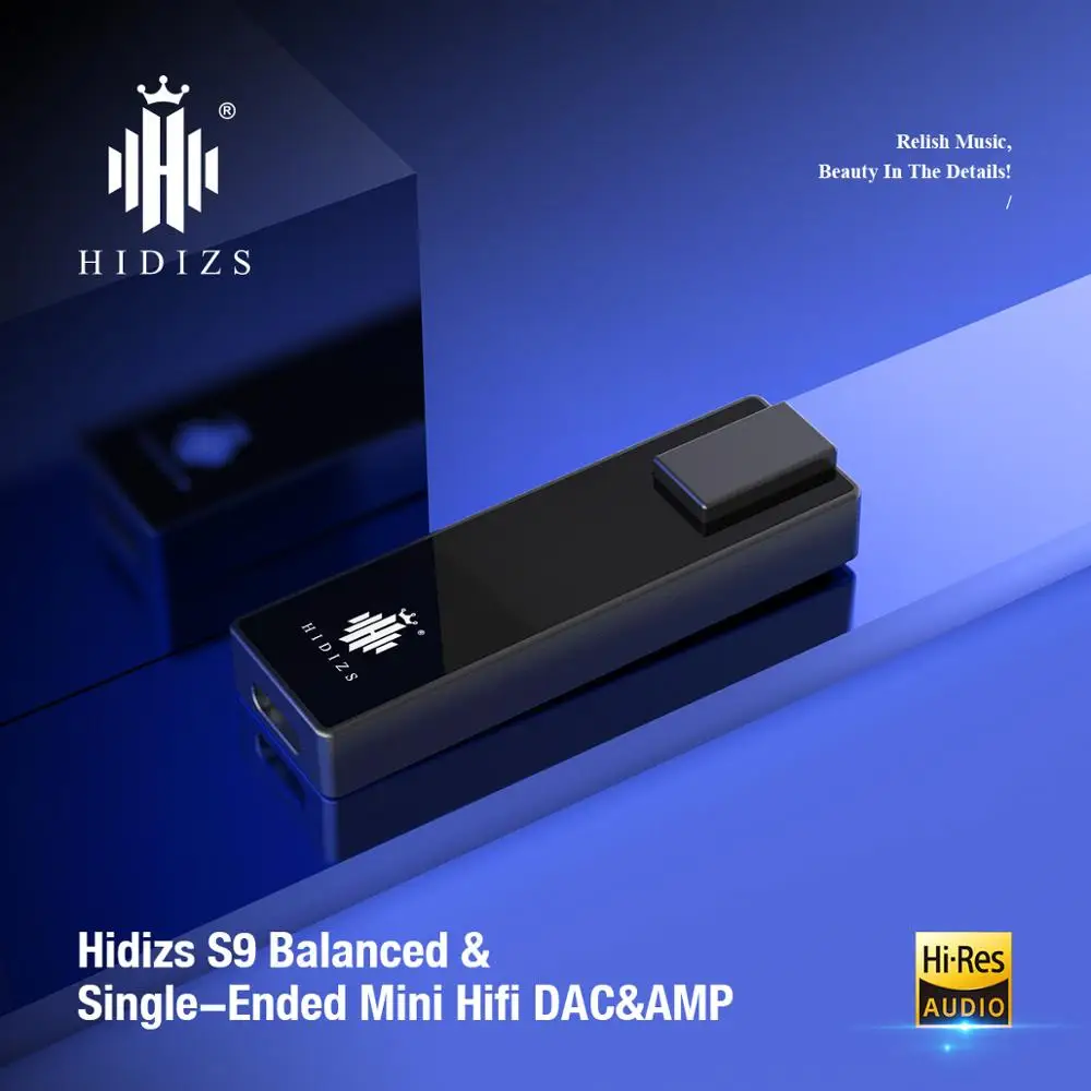 Hidizs S9 нанимает усилитель для наушников Hi Fi декодирование USB Тип C DAC до 3 5 & 2 мм