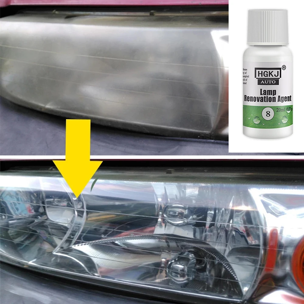 Car Headlight Repair Polishing Scratch Remover Tool Oxidation Refurbishment Lamp Cleaning Window Glass Cleaner HGKJ 8 |