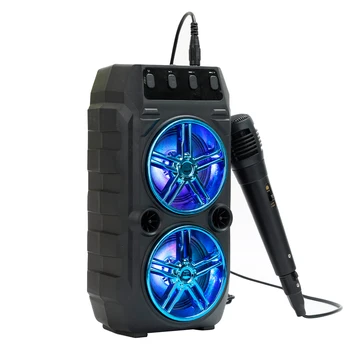 

Portable high power waterproof bluetooth speaker super subwoofer stereo sound LED BT5.0 camping smartphone wireless audio