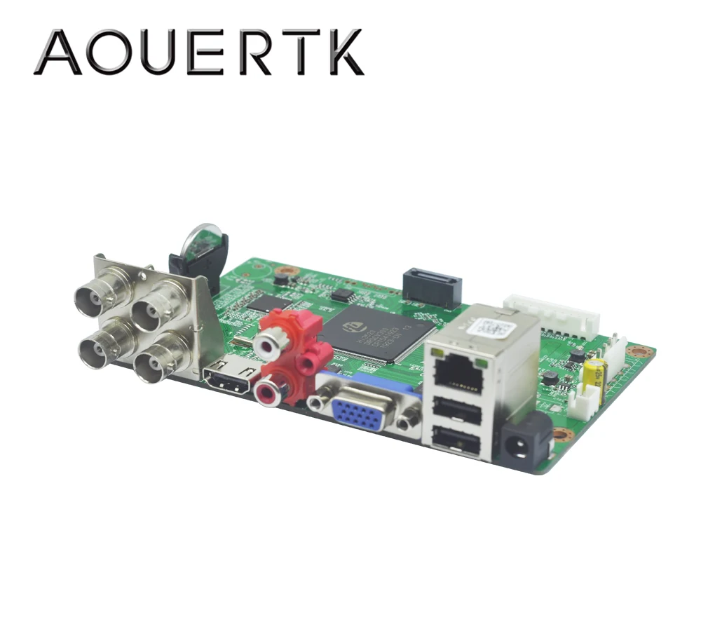 Цена AOUERTK 1080 P 1080N 5MP 5in1AHD CVI TVI CVBS 4CH CCTV DVR Плата Поддержка обнаружения движения и 5 Режим записи