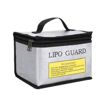 

LiPo Guard Large Space Fireproof Bag Fireproof Battery Bags Safe Heat Protection Explosion-proof Bag Lithium Battery Safe Bag