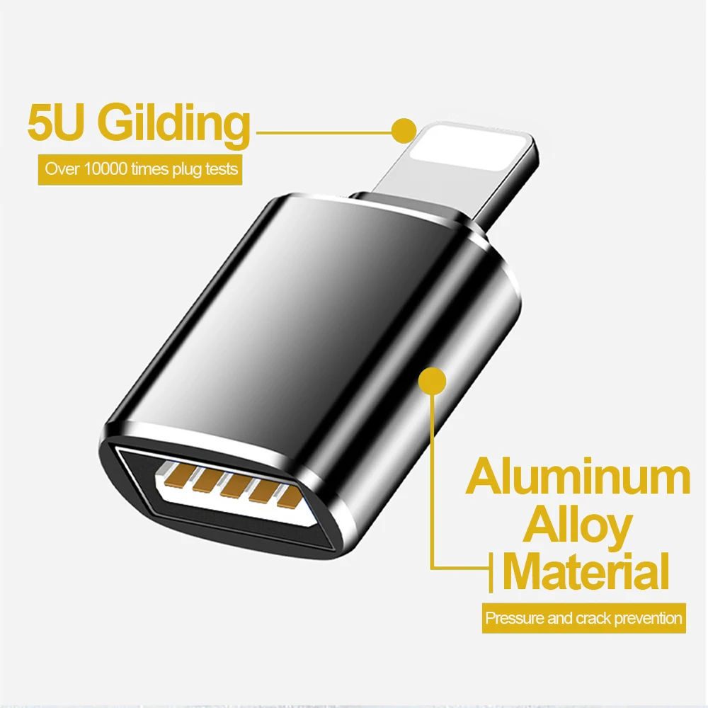 Type c OTG кардридер для камеры Адаптер подсветки к usb кабелю адаптер телефона 7 8