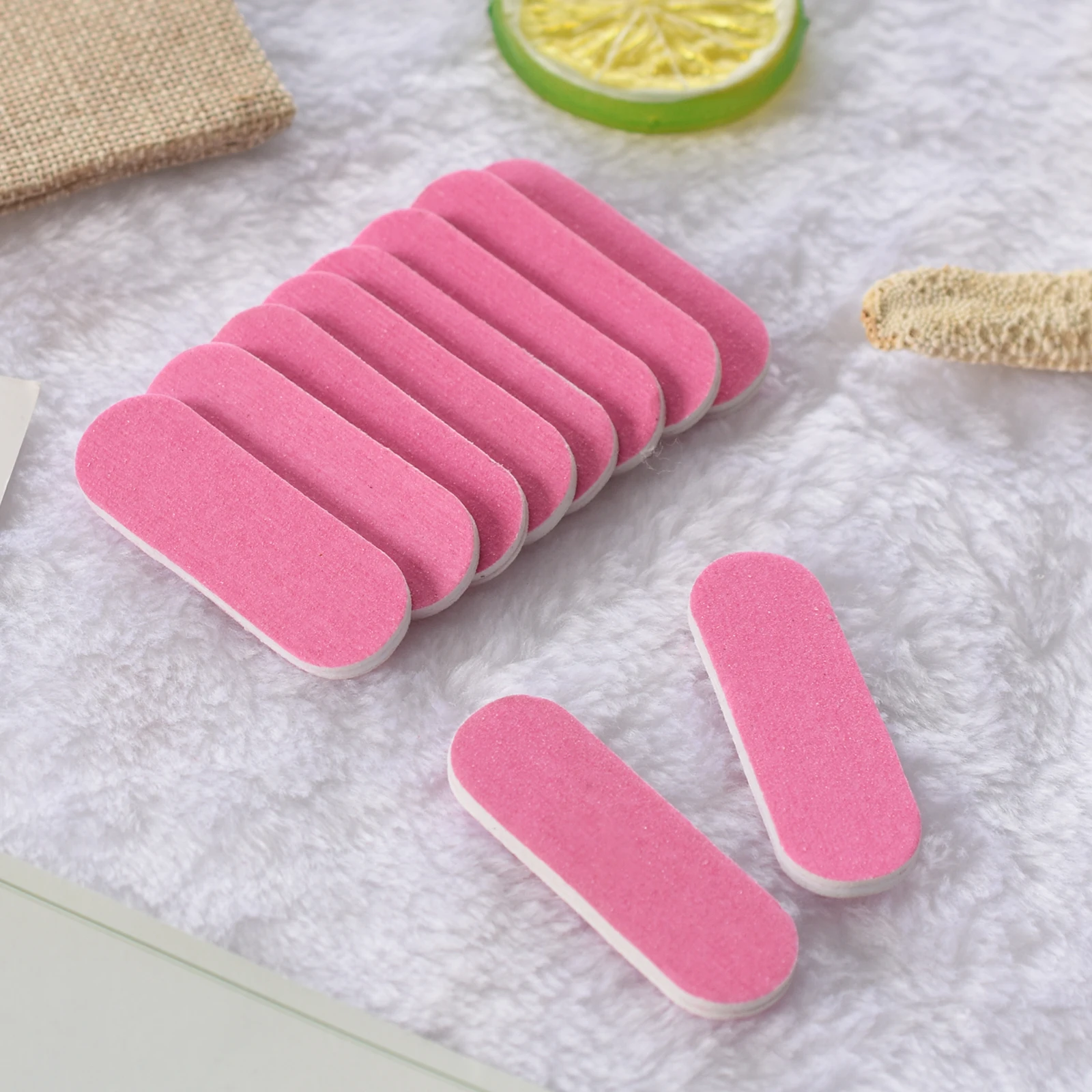 Wood Mini Nail File Strip DIY Fingernails Files Buffer Manicure