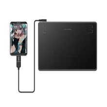 Huion Nieuwste HS64 6X4 Inch Grafische Tablet Digitale Tekening Tablet Met Batterij-Gratis Stylus Compatibel Voor Android windows Macos