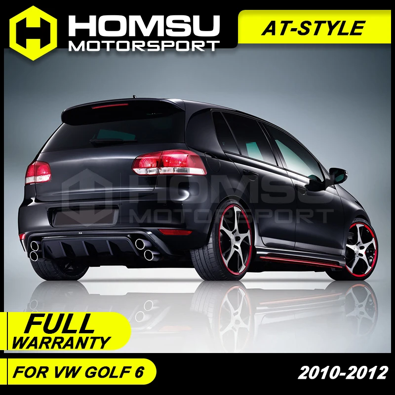 Комплект передних задних спойлеров AT Style для Golf 6 r20 2010 2012 защита автомобильного