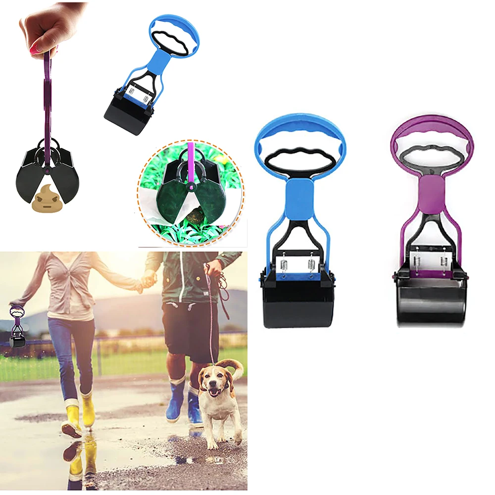 Pet Pooper Scooper с длинной ручкой захват, совок для уборки собачьих экскрементов для уборки животных отходы для собак щенков кошек отходы для уборки er инструменты для уборки на открытом воздухе