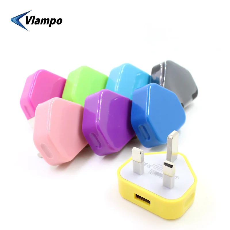 VLAMPO 3 Pin USB вилка стандарта Великобритании Гонконг британская настенная сетевая