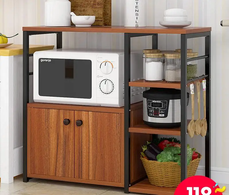 Многофункциональная стойка для духовки, кухонная стойка, большая стойка для хранения, микроволновая печь, домашняя полка для хранения, шкаф, кухонный шкаф, полка для шкафчика - Цвет: Style5