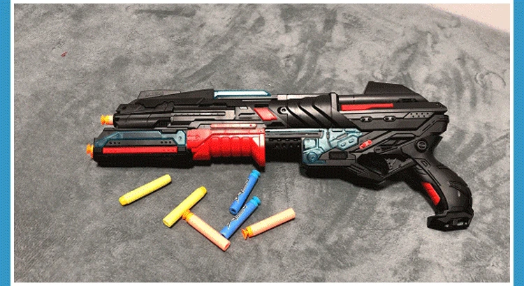 Детский крутой электронный игрушечный стрелковый пистолет из мягкой пули, пулевые игры, пулемет, пластиковая игрушечная винтовка для мальчиков