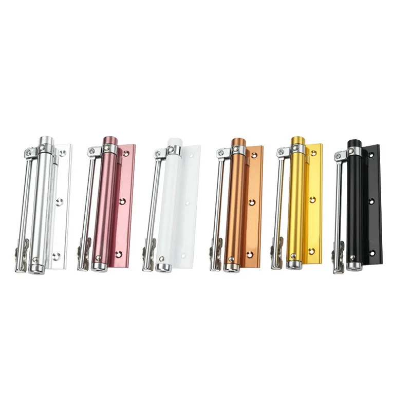 

1 Piece Hexagonal Wrench Simple Door Closer Light Spring Hinges Colorful Home 1x Auto-Closing Hinge 5x Screws Furniture Hinges
