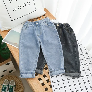

Spring Boys Jeans 2-6Years Kids Jeans Children Clothing Mutli Patchwork Boy's Casual Denim Trousers