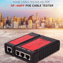 NF-468PT/NF-468PF тестер сетевого кабеля RJ45 RJ11 тестер PoE для кабель Ethernet LAN стационарный телефон проводное тестирование инструмент