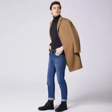 Новинка, Xiaomi Mijia Youpin DMN, мужское, 50% шерсть, длинное пальто, двусторонняя шерсть, ручная работа, три-ди, для мужчин