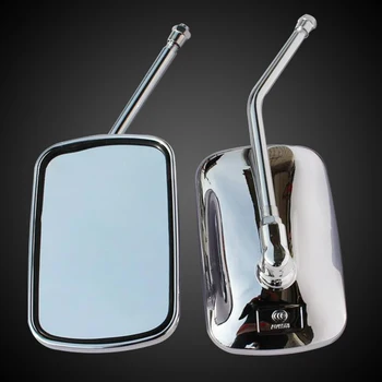 

Universal Motorcycle Side mirror Rectangle Rearview Rear view Mirrors 10mm Chrome For YAMAHA XJR400 XJR1200 XJR1300 T VMAX