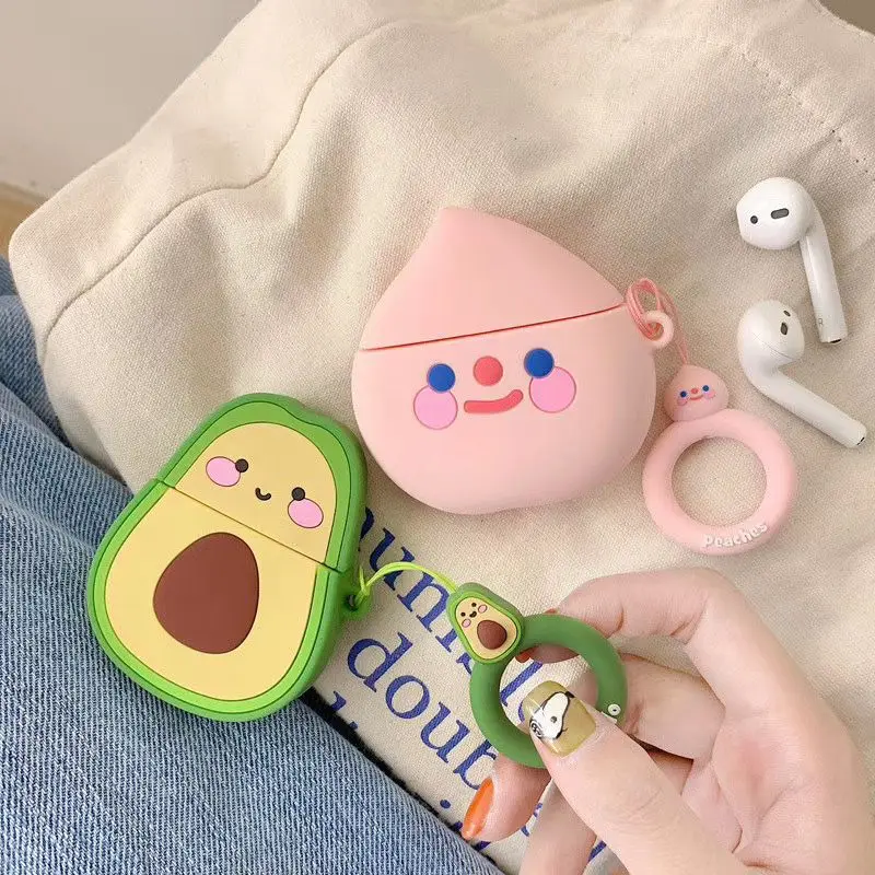

Cute Fashion Mini Soft Silicone Case For Airpods Shockproof Cover For AirPods Earphone Cases for Air Pods Protector Case