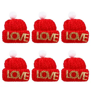 

10pcs Christmas DIY Knitted Finger Hats Creative Children Finger Hats Toys