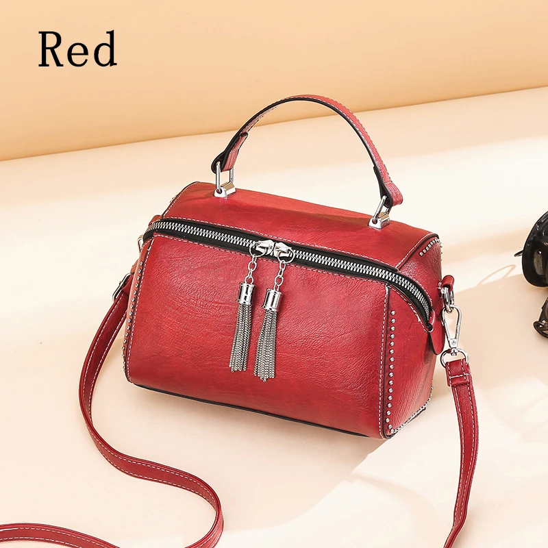 Brand Women Leather Handbags Fashion Rivet Female Bag Multicolor High Capacity Crossbody Bags for Ladies New Luxury Shoulder Bag coach wristlet