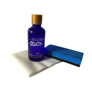 

Upgraded 9H Car Polish Liquid Ceramic Coat Super Hydrophobic Coating Crystal Set 50ml Auto Detailing Glasscoat