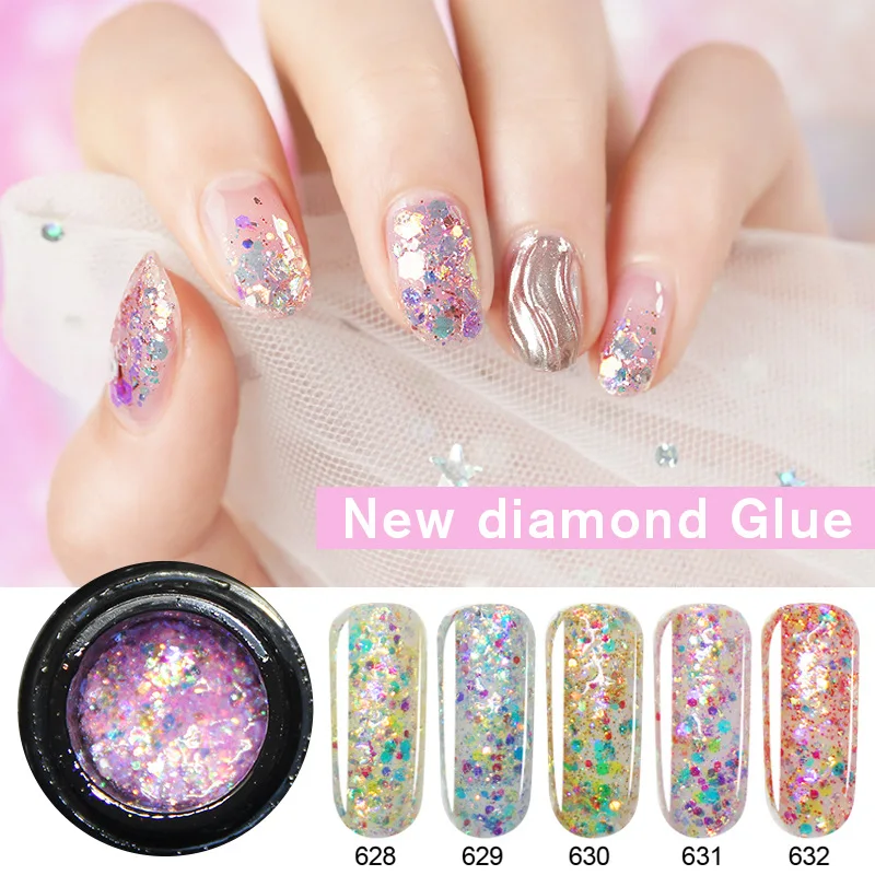 Алмазный фототерапия клей блестящий и безвкусный магазин ногтей специальный лак для ногтей