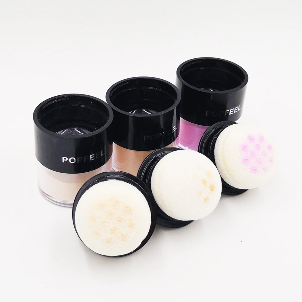 Smooth Loose Oil Control Face Powder Makeup Concealer Makeup Long Lasting Cheek Finish Setting Foundation