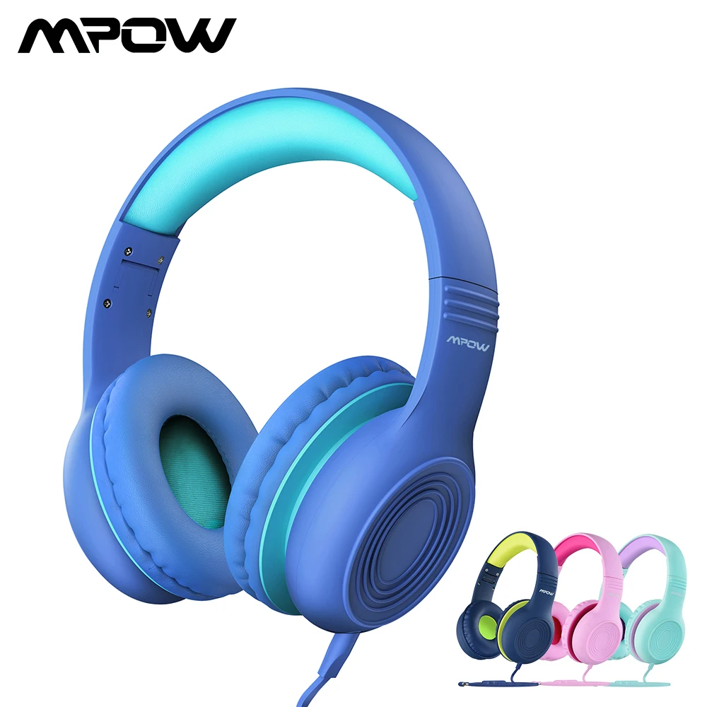 Vente Mpow CH6 Filaire Enfants Casque Pliable Réglable Filaire Casque Avec 3.5mm Audio Jack Et Microphone Pour Enfants Pour iPod