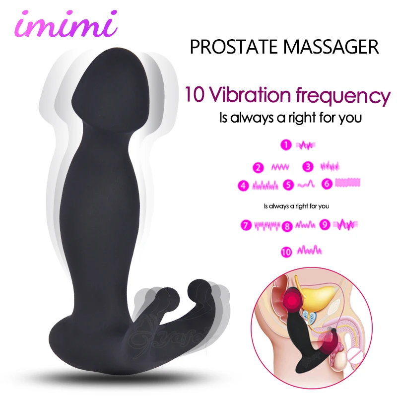 Men Anal Vibrator Dildo Prostate Massager Anus Butt Plug Magic Wand Vibrating Male Masturbator Vagina Stimulator Set for Adults