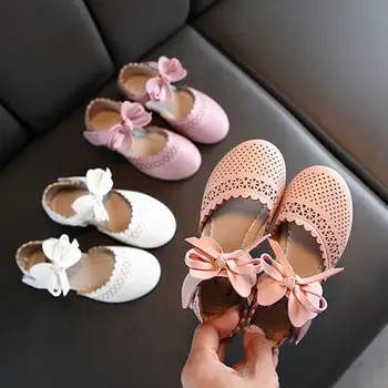 

Summer Casual Breathable Baby Girls Soft Soled Anti-Slip Hollow Bow-knot Sandals
