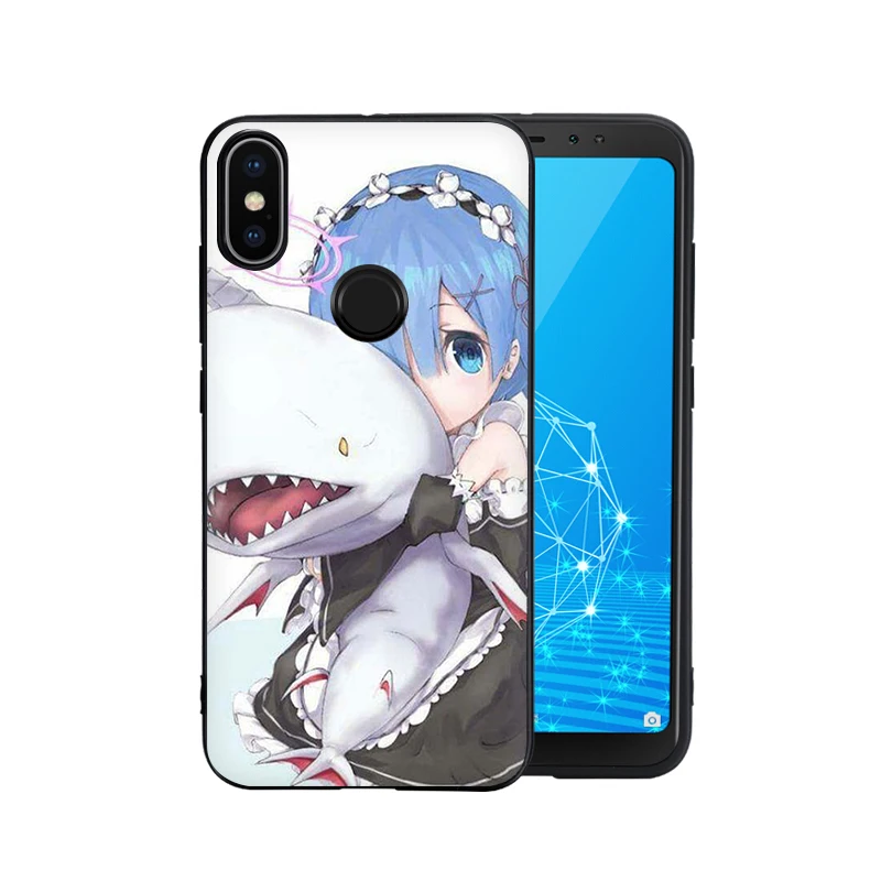 Силиконовый чехол для телефона EWAU Rem и Ram Re Zero Xiaomi Redmi Note 4 4X 5 6 7 8 Pro 5A prime|Бамперы| |