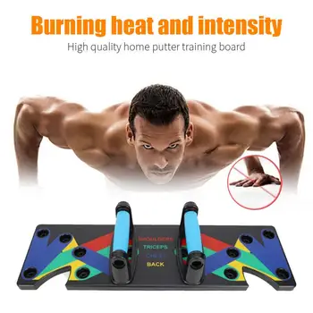 

9 in 1 9 in 1 System Body Building Fitness Body Training ABS Engineering Plastic Stands Bars Pair Pushup Push Up Board Gym