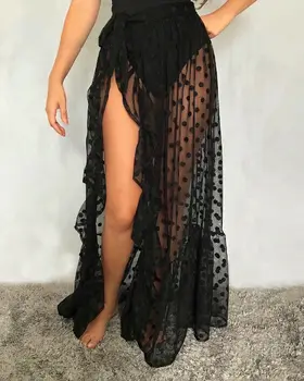 

2020 Hot Sale Women Boho Beach Maxi Skirt Gypsy Skirts Robe Ethnic Summer Solid Elegant Long Skirt