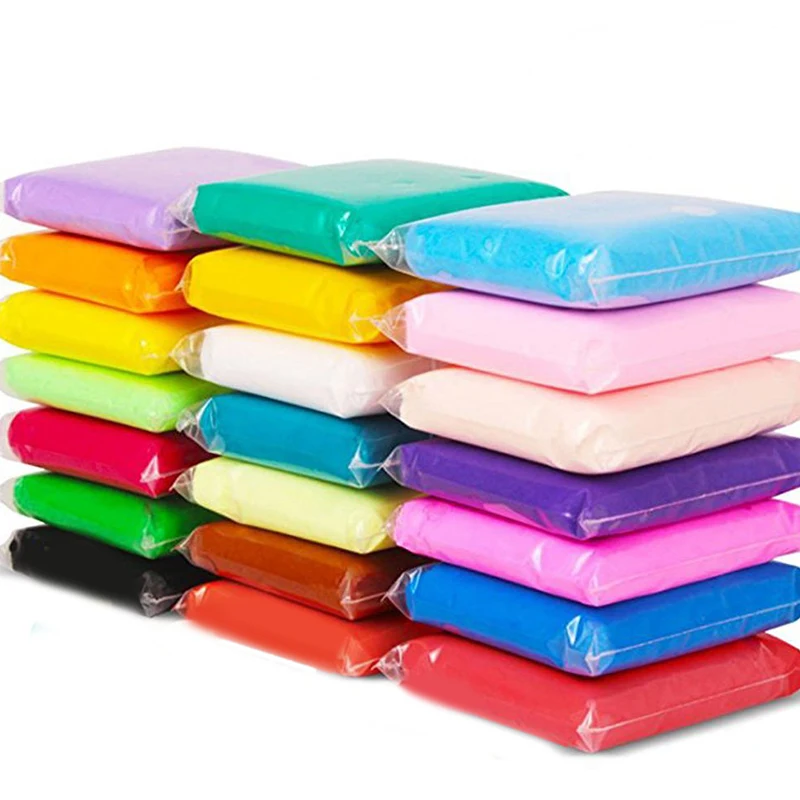 

36 colors/Set Fluffy Slime Toys Soft Air Dry Modeling Clay Fimo Polymer Plasticine Handmade Kids Early Educational Toys